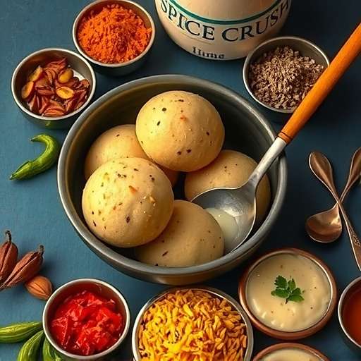 South Indian Region South Indian region in Spice Crush Master featuring dosa and idli